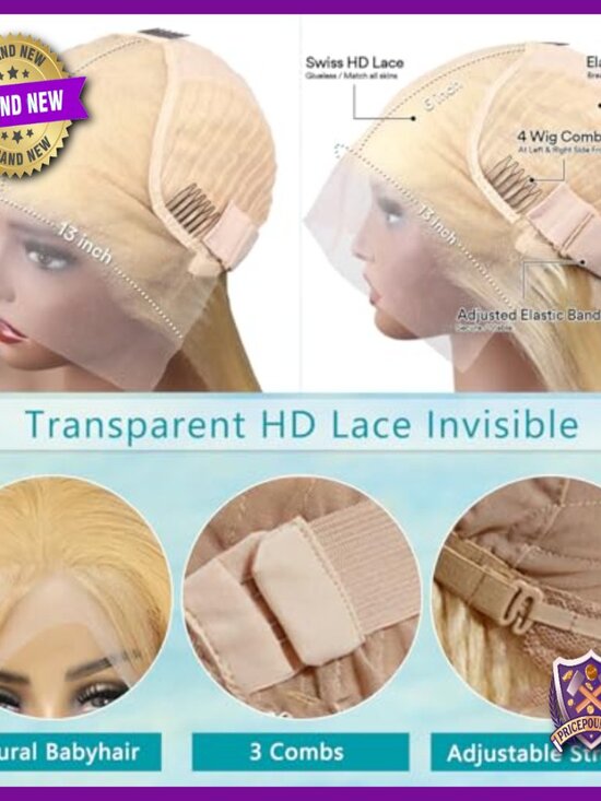 22 Inch Human Hair Lace Front Wig 13x6 HD Lace 220% Density Body Wave main image 5